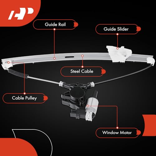 A-Premium Front Driver Side Power Window Regulator with Motor (6-Pin) - style: Front Driver Side