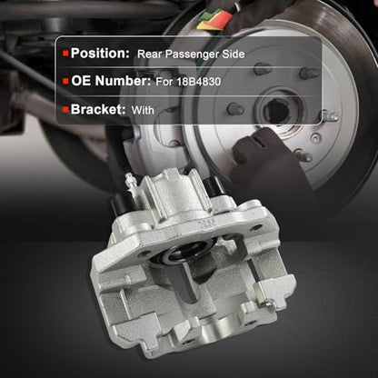 cciyu Rear Right Disc Brake Caliper Assembly w/Bracket 18B4830 - size: Rear Right[18B4830]