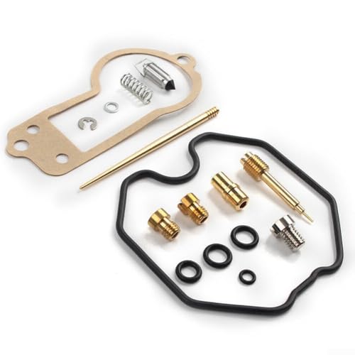TreasureCave Carburetor Repair Kit for Honda XL250S XL250 1978-1981, Motorcycle Carburetor Rebuild Set with Brass and Rubber Parts, Compatible with Vintage Motorbike Engine