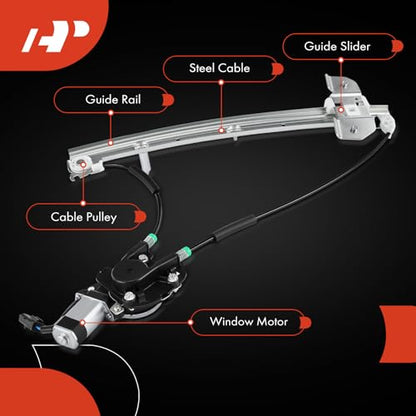 A-Premium Front Passenger Side Power Window Regulator with Motor (2-Pin) - style: Front Passenger