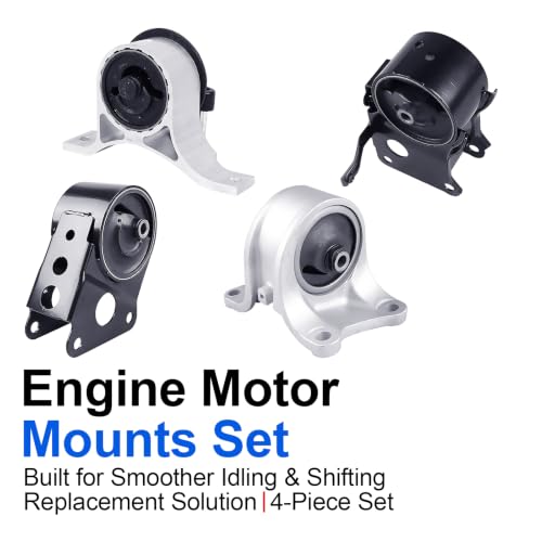 4PCS Engine Motor Mount Set Compatible with Altima 02-04 Quest 04-06 3.5L - size: Altima 3.5L 02-04 Auto