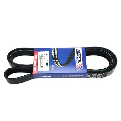 7PK1905 EPDM Serpentine Belt Fit 2009-2013 for Toyota Matrix, 2006-2008 RAV4, 2009-2010 Corolla, 2007-2009 Camry, 2013-2015 for Scion xB, 2009-2010 for Pontiac Vibe 2.4L L4