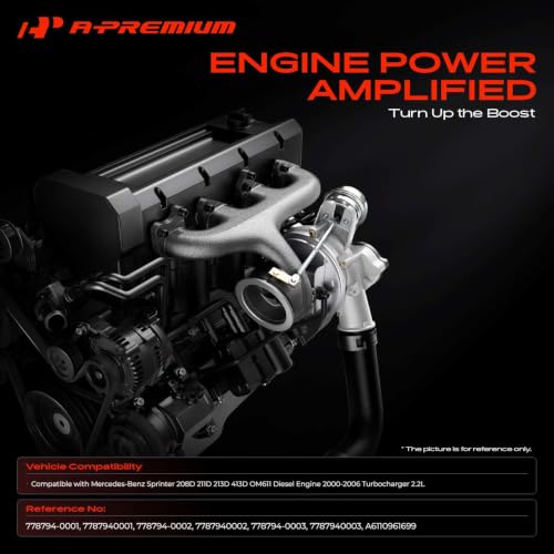 A-Premium GTA1852V Complete Turbocharger Turbo Kit with Gasket