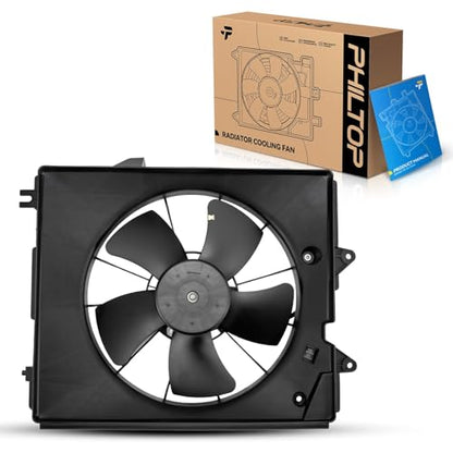 PHILTOP Radiator Cooling Fan Assembly for 2005-2010 Odyssey(Exc.DX/NH L SE) - size: 2005-2007 Odyssey, 2008-2009 Odyssey EX/LX