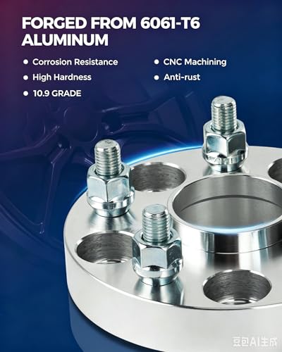 KAX 4x137mm Hub-Centric ATV Wheel Spacers 1 inch for Kawasaki KLF220 Bayou - color: Silver, size: 4x137mm-110mm-M10x1.25-25.4mm-2pcs