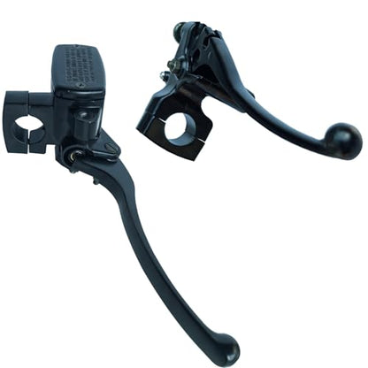 Left & Right Brake Master Cylinder Clutch Levers Compatible with Honda VT600 VT750 VF750 VT1100 VT1300 VTX1300 Part # 45510-MFR-305 53172-MR1-000 53178-MAH-000 Black - color: Black