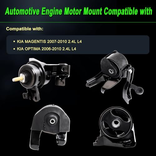 Engine Motor Mount Compatible with Magentis 07-10 Optima 06-10 2.4L - size: 2006-2010 Optima 2.4L
