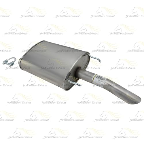 Exhaust Intermediate Pipe and Muffler Kit Compatible with Chevy Impala 2003-2005 3.8L | Stainless Steel | Northeastern Exhaust | Includes Clamps and Hangers | Direct-Fit Replacement