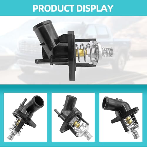 15-11125 Engine Coolant Thermostat Housing Assembly Compatible with 2014 2015 2016 2017 2018 2019 2020 Chevy Silverado, GMC Sierra 4.3 5.3 5.3L 6.2L Thermostat Housing Assembly