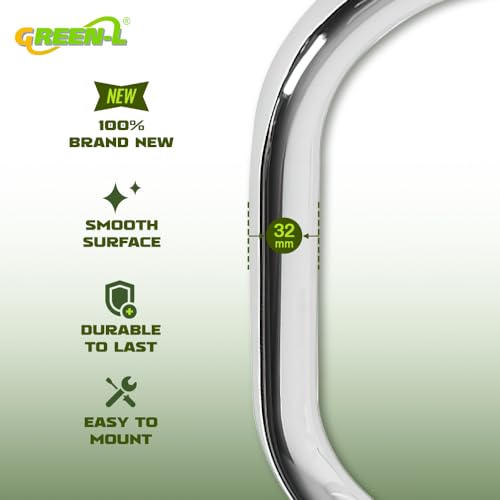 Green-L Highway Crash Bar Fit for Honda 2004-2025 Shadow AERO VT750 2010-2025 Phantom 2007-2014 Spirit C2 Shaft Drive Motorcycle 1 1/4" Engine Guard Protector - color: Chrome