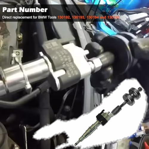 Injector Puller and Teflon Seal Installer Tools Set Fits for BMW N14 N18 N54 N63 Diesel Engines, Alternative to 130192, 130193, 130194 and 130195