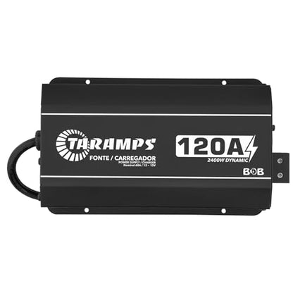 Taramps BOB 120A Power Supply & Battery Charger 12V-15V Adjustable, 120A Dynamic Output, Automatic 127V/220V Bivolt, Smart Cooler, 2000W DC Power Supply for Car Audio, Batteries & LED Systems