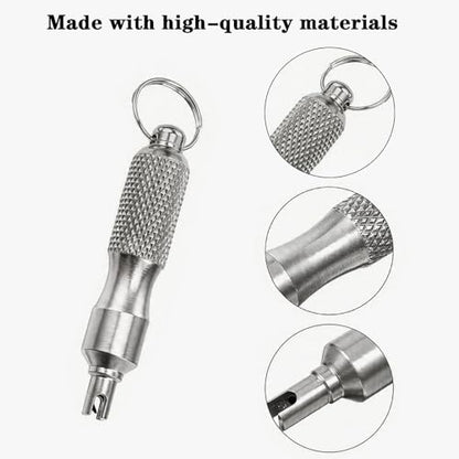 2 PCS Valve Stem Removal Tool & Valve Core Tool - Tire Valve Stem Tool