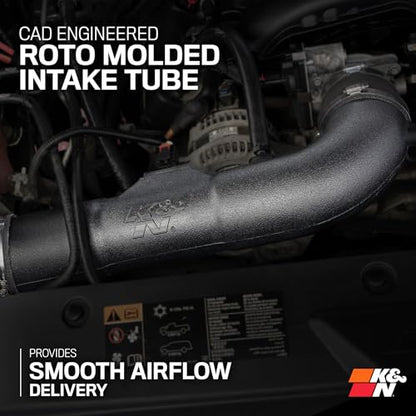 K&N Cold Air Intake System: Dry-Flow Air Filter, Increase Performance & Towing: Compatible with 2014-2020 Chevy/GMC/Cadillac Silverado 1500, Suburban, Tahoe, Sierra 1500, Yukon, Escalade, 30-3082 - style: Dry Flow Filter