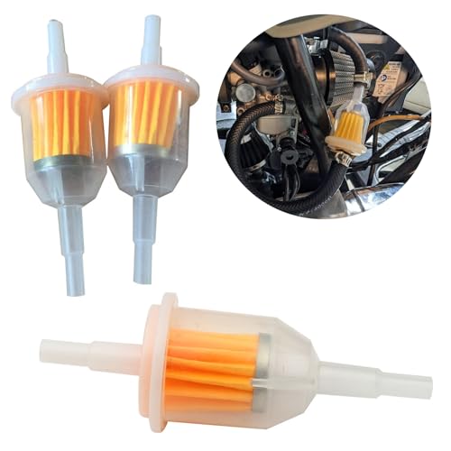 Gas Inline Fuel Filters 1/4 Inch x 5/16 Inch Replacement for Briggs Stratton John Deere Kawasaki Kohler (15)