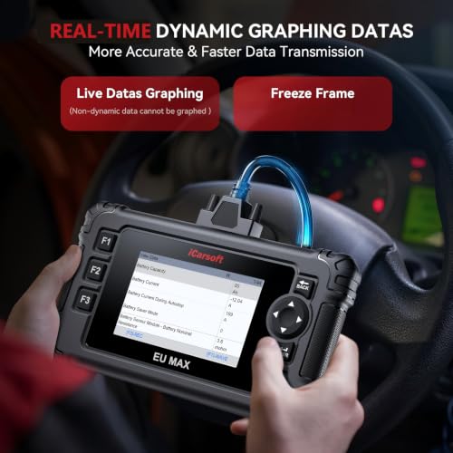 Bidirectional OBD2 Diagnostic Tool for BMW/Mini/Mercedes-Benz/Audi/Porsche/Volkswagen etc,2025 iCarsoft EU MAX Code Reader Scanner, All System, 44 Services - style: For European Cars