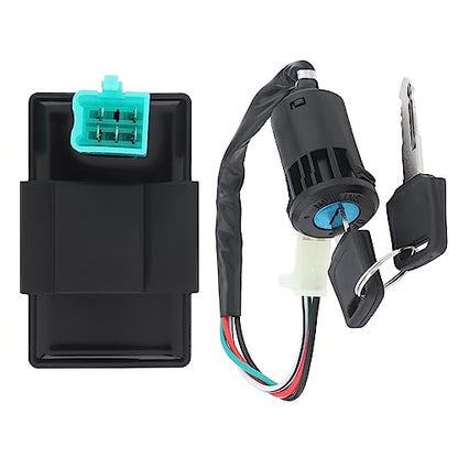 Windance Motorcycle Ignition Wire Harness Set，Wiring Loom Harness Engine Stop Switch Ignition Coil Cdi Box Spark Plug Rebuild Kit for Kick Start/Dirt Pit Bike ATV / 50CC 70CC 90CC 110cc - 160cc