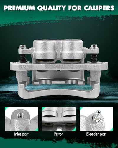 SCITOO - Rear Left Disc Brake Caliper Assembly w/Bracket For Chevy,For GMC - size: Rear Driver[18B4814]