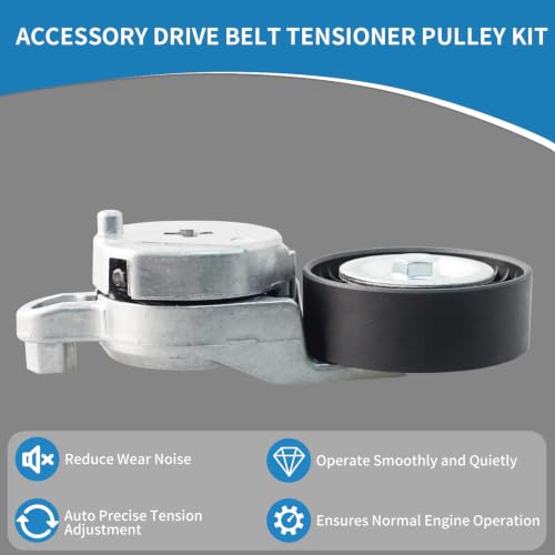 39106 Engine Belt Tensioner Serpentine Belt Drive Kit - size: 90K-39106