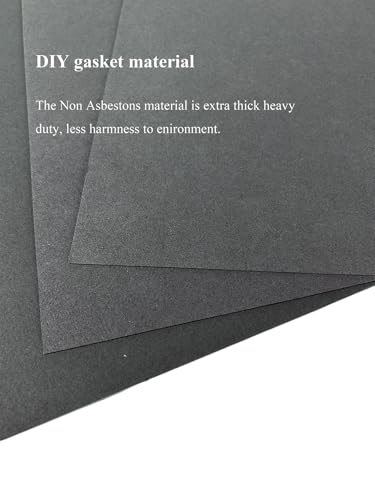 YAMAKATO 3PCS 0.8MM 1MM 1.2MM Non-Asbestos Gasket Material Paper Sheet - size: 12*15 gasket sheet only