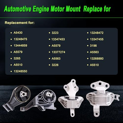 Engine Motor Mount fit Chevy Cruze 2010-2016 1.4L Automatic Trans. - size: 2010-2016 1.4L Auto Cruze Limited