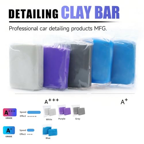 Clay Bar Set 3 Pack Fine to Medium Grade for Car Detailing