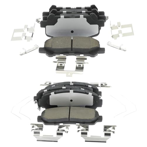 D1169 D883 Front Rear Brake Pads Sets Fit For Buick Enclave/Rainier,For Chevy SSR/Trailblazer/Traverse,For GMC Acadia/Envoy,For Isuzu Ascender,For Saab 9-7x,For Saturn Outlook - style: D883-D1169