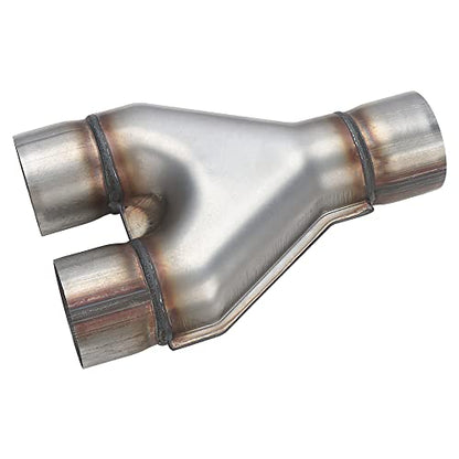 A-KARCK Exhaust Y Pipe 2.5" Inlet, Stainless Steel 10" Long Dual 2.5" Outlet Y Pipe Withstands High Temperatures(Wide-body) - color: Y Pipe, size: 2.5inch 10"Long Wide