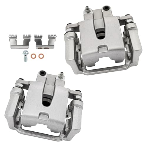 cciyu Rear Left & Right Disc Brake Calipers w/Bracket 18B4970 18B4971 - size: Rear[18B4970+18B4971]