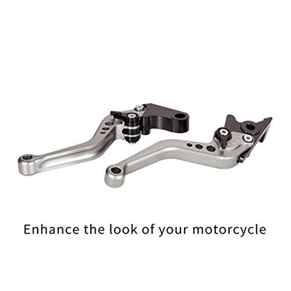Hopider Short Brake Clutch Levers Compatible with GROM MSX125 2014-2026 - color: Titanium