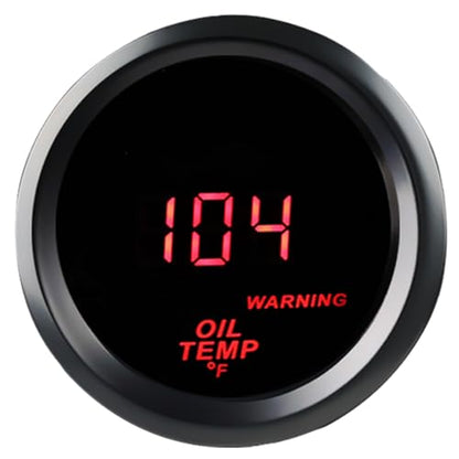 2inch 52mm Oil Temp Temperature Gauge Meter 104-302℉ DC12V with Sensor - color: Oil Temp Gauge