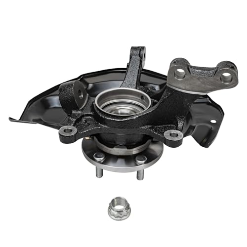 Detroit Axle - Front Steering Knuckles & Wheel Hub Bearings Drilled Rotors - size: 6PRU48638/KIT