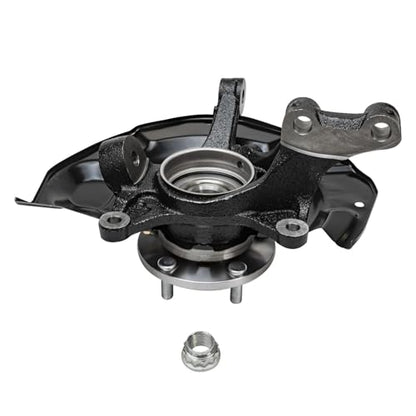 Detroit Axle - Front Steering Knuckles & Wheel Hub Bearings Drilled Rotors - size: 6PRU48638/KIT