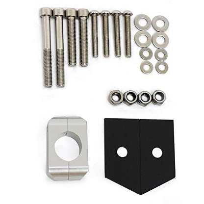 Worldmotop Engine Guard Highway Crash Bar Protector Replacement for BMW R1200RT R 1200RT 2004-2013 (Front and Rear-sliver) - size: Front and Rear-sliver