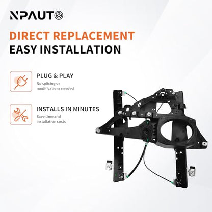 Front Left Power Window Regulator with Panel Without Motor for Expedition - style: Front Driver Side