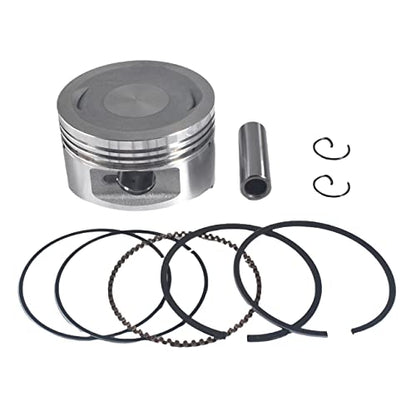 62.5mm Cylinder Head Piston Kit for GY6 177cc 1P63QML Engine - size: 62.5mm Big Bore Cylinder