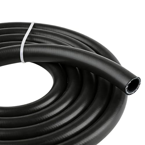 5/8 Heater Hose 20FT Radiator Coolant Fuel Line - 100 PSI Working Pressure for Automotive Heating Systems with Clamps - size: 5/8 inch 10 ft with Clamps