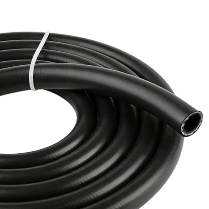 5/8 Heater Hose 20FT Radiator Coolant Fuel Line - 100 PSI Working Pressure for Automotive Heating Systems with Clamps - size: 5/8 inch 10 ft with Clamps