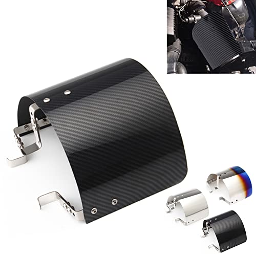 Protective Air Intake Heat Shield Wrap Heat-Insulation Air Filter Cover - size: Carbon Fiber