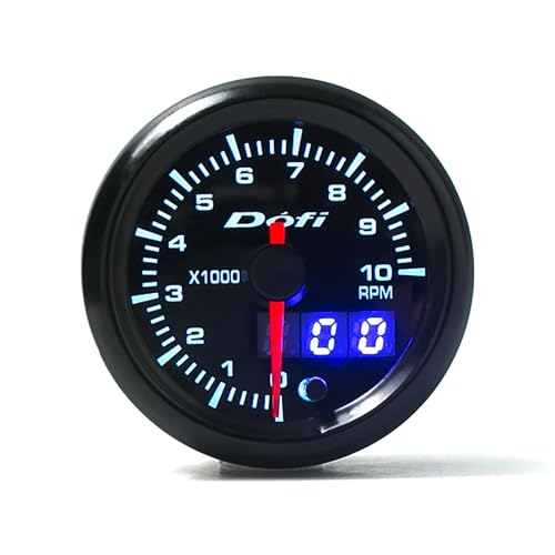 2" 52mm 7 Color LED Digital Pointer Car Gauge (Tachometer Gauge (0-10000 RPM)) - style: Tachometer Gauge (0-10000 RPM)