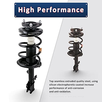 MOSTPLUS Pair Front Complete Struts Shock absorbers Assemblies 172298 172297 Compatible With 2006-2011 Hyundai Accent/Compatible With 2006-2011 KIA Rio 5 (only FWD) - style: 2006-2011 Accent