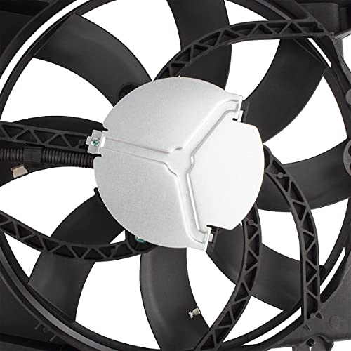 621-392 Engine Radiator Dual Cooling Fan Assembly for Ford Edge 2007-2014 Lincoln MKX 2007-2015 V6 3.5L 3.7L, 7T4Z8C607A 7T4Z8C607B 7T4Z-8C607-A FO3115177