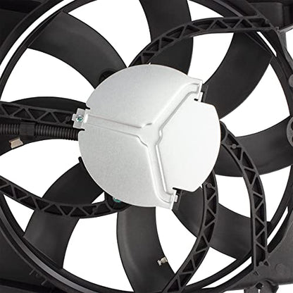 621-392 Engine Radiator Dual Cooling Fan Assembly for Ford Edge 2007-2014 Lincoln MKX 2007-2015 V6 3.5L 3.7L, 7T4Z8C607A 7T4Z8C607B 7T4Z-8C607-A FO3115177