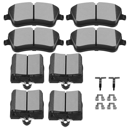SCITOO Semi-Metal 8pcs Disc Brake Pads Sets Fit For Mercedes-Benz For C240 - size: Front D872 & Rear D779