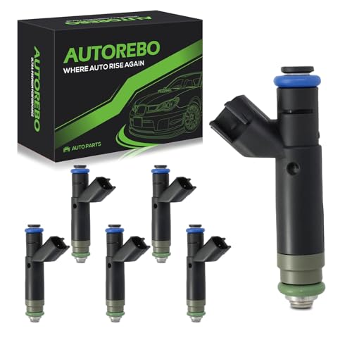 Fuel Injectors Set of 6 Compatible with Ford F-150 2005 2006 2007 2008 V6 4.2L Naturally Aspirated # FJ869 800-1905N 8001905N CM-5105 CM5105 5L3Z9F593AA 5C3Z9F593AA - size: FJ869