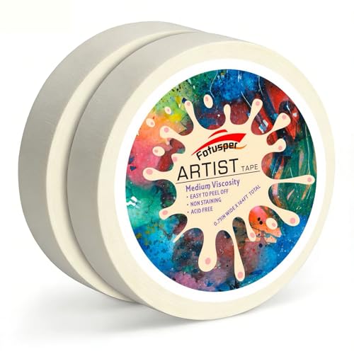 0.75in White Beige Masking Tape Bulk 2 Rolls 110Yds Craft Art School Home Office General Multipurpose Adhesive Tape - size: 0.75inch-2roll