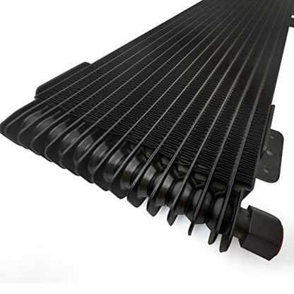 Low Pressure Drop Transmission Oil Cooler LPD47391 40K Trans Cooler Compatible with Heavy Duty 40,000 GVW Max including Mounting Hardware, Towing Applications and Advanced Cooling Protection 47391 - color: BLACK