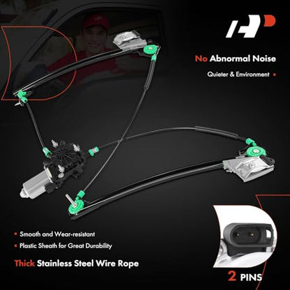 A-Premium Front Driver Side Power Window Regulator with Motor - style: Front Driver(LH)