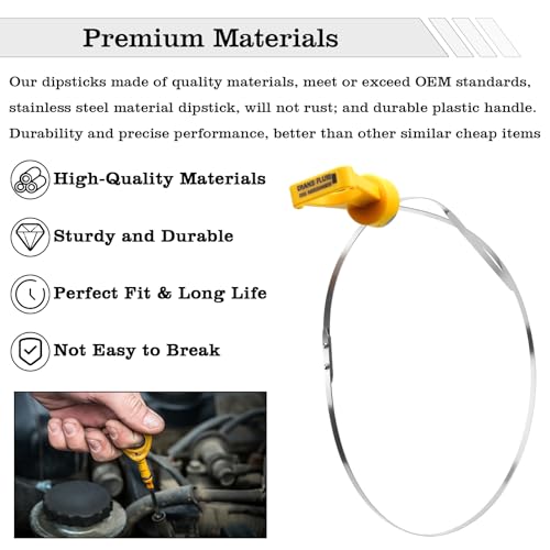 5L3Z-7A020-B Transmission Fluid Level Indicator Dipstick, Compatible with Ford F150 2005-2008 Lincoln Mark LT 2006-2008 5.4L 3V V8 4R70W - size: 5L3Z-7A020-B