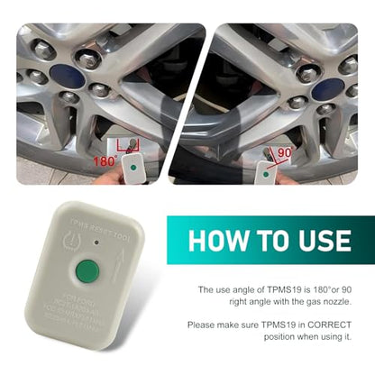TPMS Tire Pressure Reset Tool, Tire Pressure Monitor System Sensor Programming Training C2T-1A203-AB Activation Relearn Tool, Replacement TPMS19 Compatible with Ford, Lincoln, and Mercury
